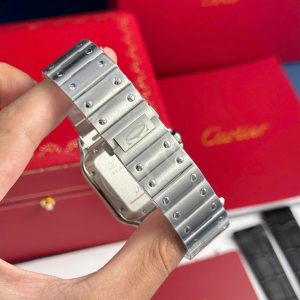 Đồng Hồ Cartier Santos WSSA0064 Replica 11 Mặt Nâu BV Factory 39 (2)