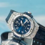 Đồng Hồ Hublot Big Bang One Click Chế Tác Màu Xanh Blue Đính Đá 39mm (2)