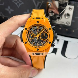 Đồng Hồ Hubot Big Bang Unico Orange Ceramic Chế Tác Nhà Máy BBF 42mm (2)