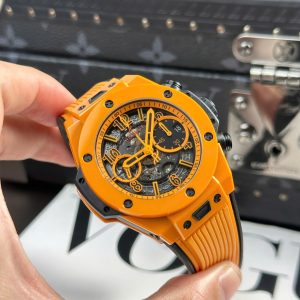 Đồng Hồ Hubot Big Bang Unico Orange Ceramic Chế Tác Nhà Máy BBF 42mm (2)