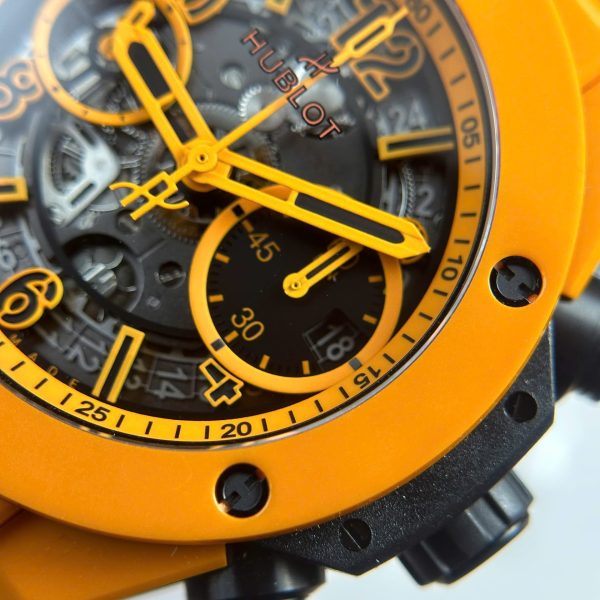 Đồng Hồ Hubot Big Bang Unico Orange Ceramic Chế Tác Nhà Máy BBF 42mm (2)