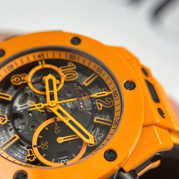 Đồng Hồ Hubot Big Bang Unico Orange Ceramic Chế Tác Nhà Máy BBF 42mm (2)
