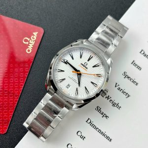 Đồng Hồ Omega Seamaster Replica Cấp Mặt Trắng Nhà Máy VS 40mm (3)