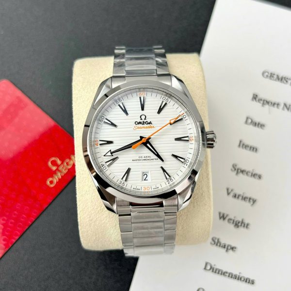 Đồng Hồ Omega Seamaster Replica Cấp Mặt Trắng Nhà Máy VS 40mm (3)