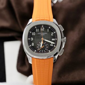 Đồng Hồ Patek Philippe Aquanaut 5968A Replica 11 Dây Cao Su Màu Cam 42 (2)