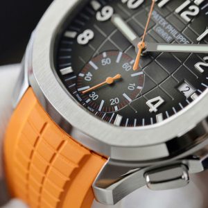 Đồng Hồ Patek Philippe Aquanaut 5968A Replica 11 Dây Cao Su Màu Cam 42 (2)