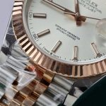 Đồng Hồ Rolex DateJust Chế Tác Bọc Vàng Thật Cọc Số Dạ Quang GM Factory 41mm (2)