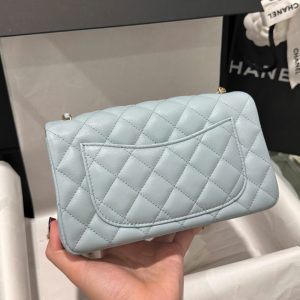 Túi Xách Chanel Classic Chuông Like Auth Nữ Da Thật Khoá Vàng 20cm (2)