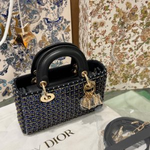 Túi Xách Dior Lady D-Joy Siêu Cấp Nữ Hoạ Tiết Đính Cườm 16 (2)