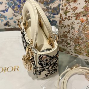 Túi Xách Dior Micro Lady Siêu Cấp Hoạ Tiết Butterfly 12cm (2)