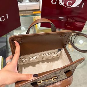 Túi Xách Gucci 1955 Ophidia Siêu Cấp Màu Nâu 27.5x17 (2)