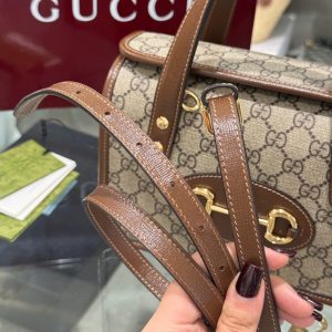 Túi Xách Gucci 1955 Ophidia Siêu Cấp Màu Nâu 27.5x17 (2)