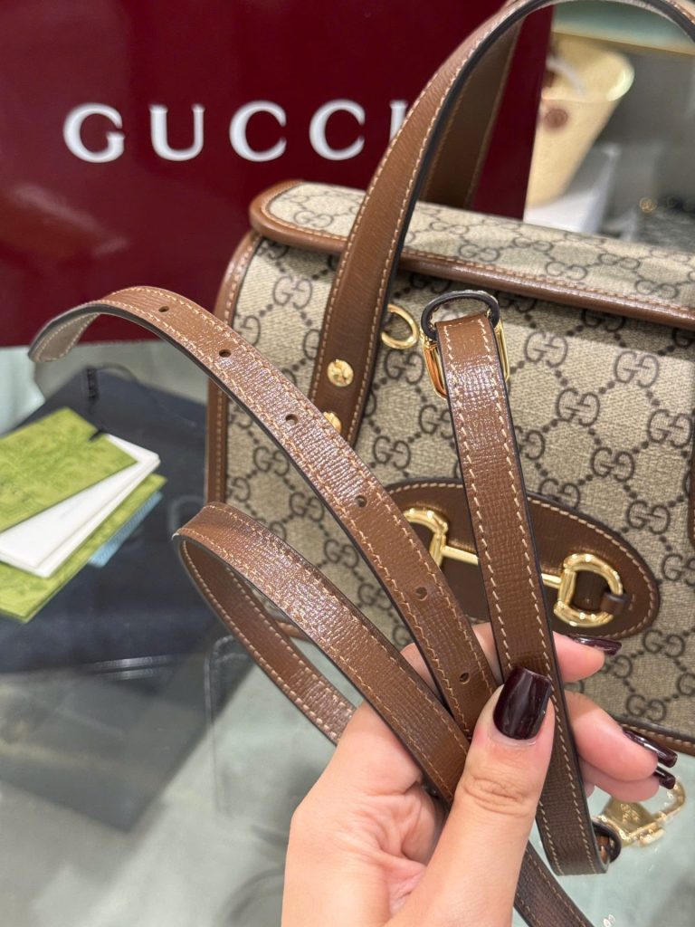 Túi Xách Gucci 1955 Ophidia Siêu Cấp Màu Nâu 27.5x17 (2)