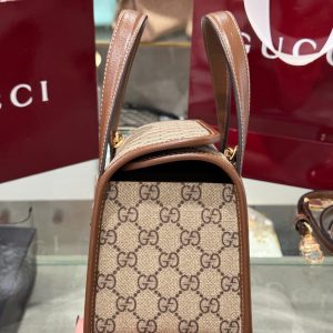 Túi Xách Gucci 1955 Ophidia Siêu Cấp Màu Nâu 27.5x17 (2)