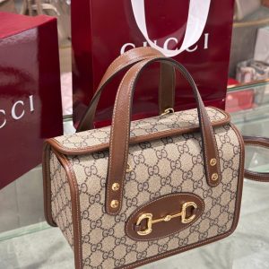 Túi Xách Gucci 1955 Ophidia Siêu Cấp Màu Nâu 27.5x17 (2)