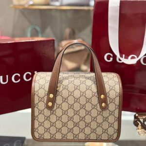 Túi Xách Gucci 1955 Ophidia Siêu Cấp Màu Nâu 27.5x17 (2)