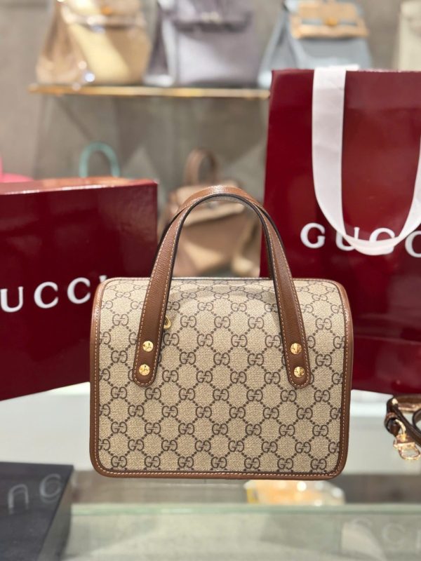 Túi Xách Gucci 1955 Ophidia Siêu Cấp Màu Nâu 27.5x17 (2)