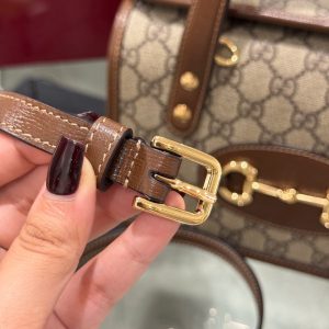 Túi Xách Gucci 1955 Ophidia Siêu Cấp Màu Nâu 27.5x17 (2)