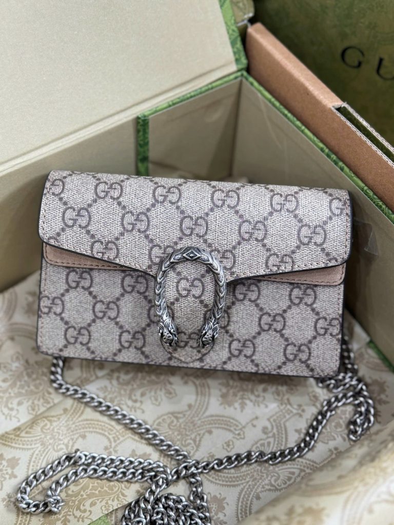 Túi Xách Gucci Dionysus Mini Hoạ Tiết Monogram Siêu Cấp 16.5x10x4 (2)