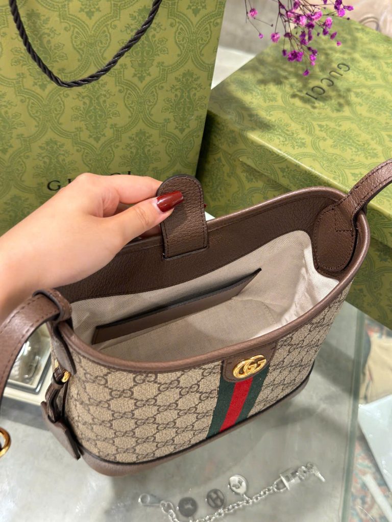 Túi Xách Gucci Ophidia Hobo Siêu Cấp Hoạ Tiết Monogram 23x21x12cm (2)