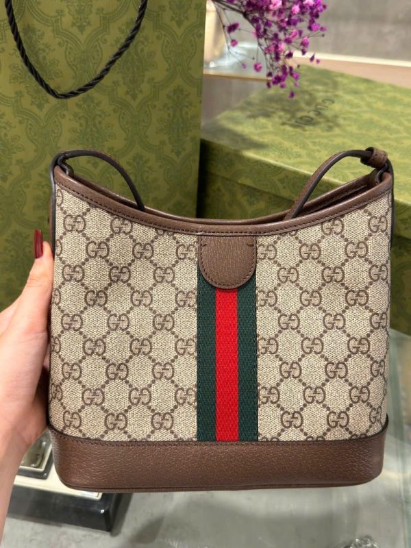 Túi Xách Gucci Ophidia Hobo Siêu Cấp Hoạ Tiết Monogram 23x21x12cm (2)