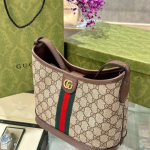 Túi Xách Gucci Ophidia Hobo Siêu Cấp Hoạ Tiết Monogram 23x21x12cm (2)