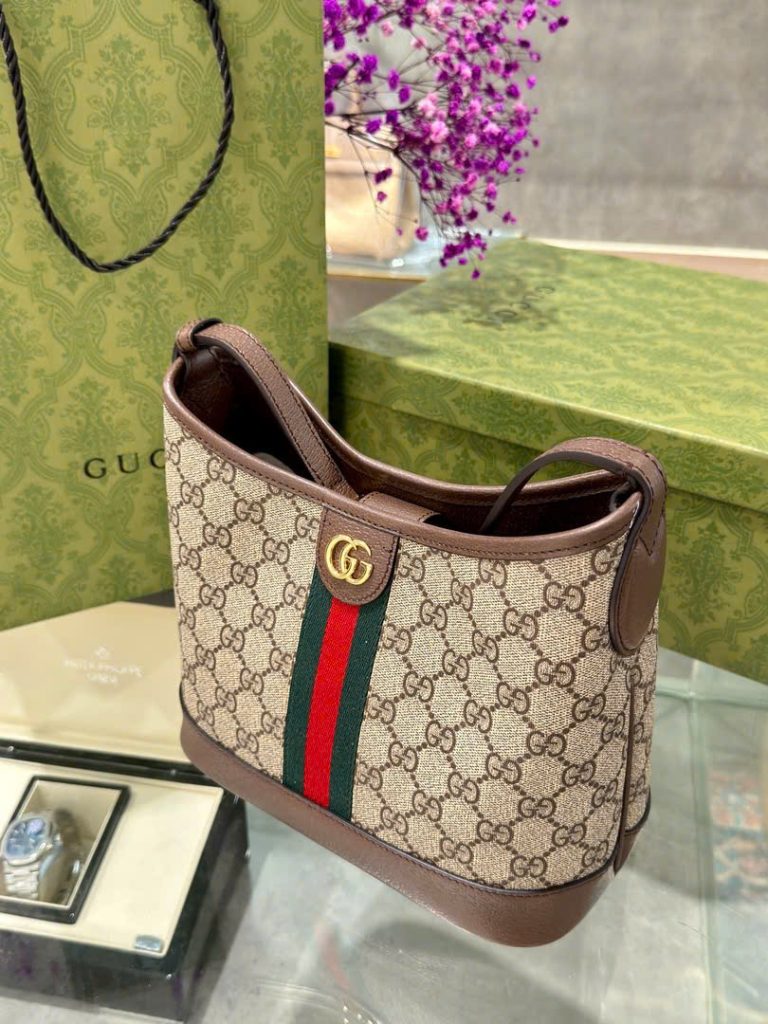 Túi Xách Gucci Ophidia Hobo Siêu Cấp Hoạ Tiết Monogram 23x21x12cm (2)