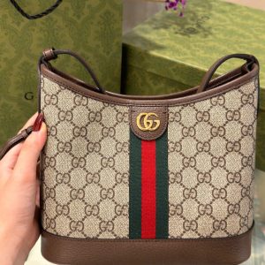 Túi Xách Gucci Ophidia Hobo Siêu Cấp Hoạ Tiết Monogram 23x21x12cm (2)