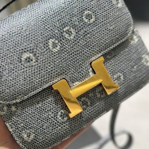 Túi Xách Hermes Constance Like Auth Nữ Da Thằn Lằn Khoá Vàng 18cm (2)