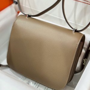 Túi Xách Hermes Constance Like Auth Nữ Khoá Bạc 18cm (2)