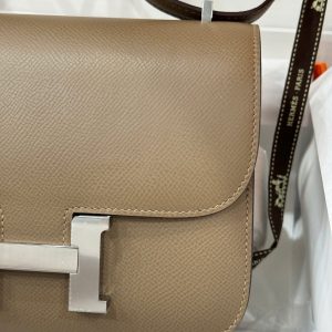 Túi Xách Hermes Constance Like Auth Nữ Khoá Bạc 18cm (2)