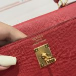 Túi Xách Hermes Kelly Like Auth Nữ Màu Đỏ Khoá Vàng 25cm (2)