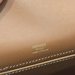 Túi Xách Hermes Kelly Pochette Like Auth Nữ Màu Nâu 20x16x10cm (1)