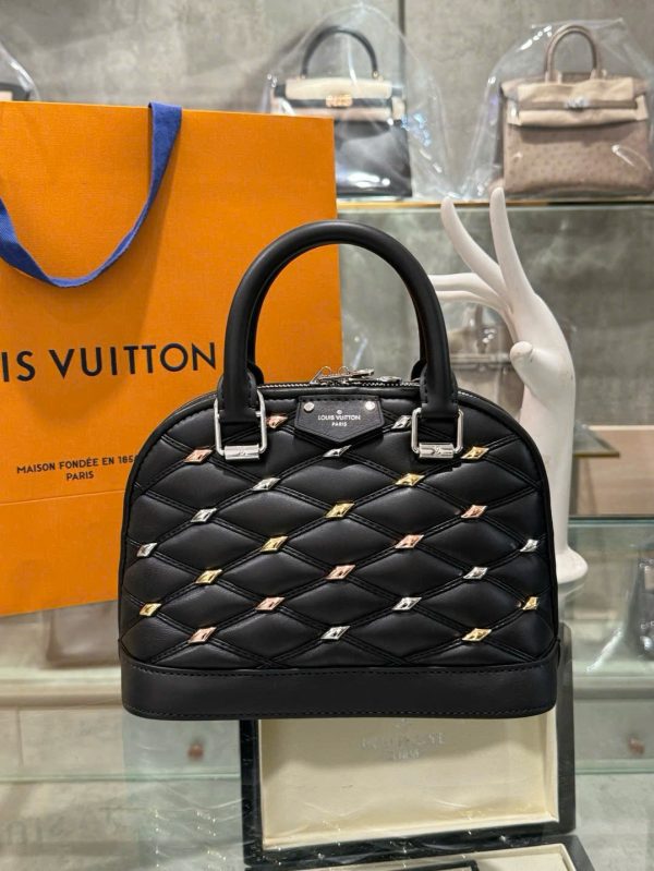 Túi Xách Louis Vuitton LV Alma BB Siêu Cấp Nữ Màu Đen 23.5x17.5x11 (2)