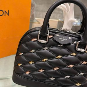 Túi Xách Louis Vuitton LV Alma BB Siêu Cấp Nữ Màu Đen 23.5x17.5x11 (2)