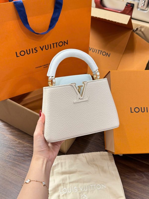 Túi Xách Louis Vuitton LV Capucines Mini Nữ Da Bò Siêu Cấp 21cm (2)