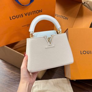 Túi Xách Louis Vuitton LV Capucines Mini Nữ Da Bò Siêu Cấp 21cm (2)