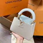 Túi Xách Louis Vuitton LV Capucines Mini Nữ Da Bò Siêu Cấp 21cm (2)