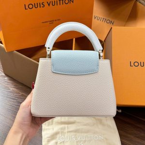 Túi Xách Louis Vuitton LV Capucines Mini Nữ Da Bò Siêu Cấp 21cm (2)