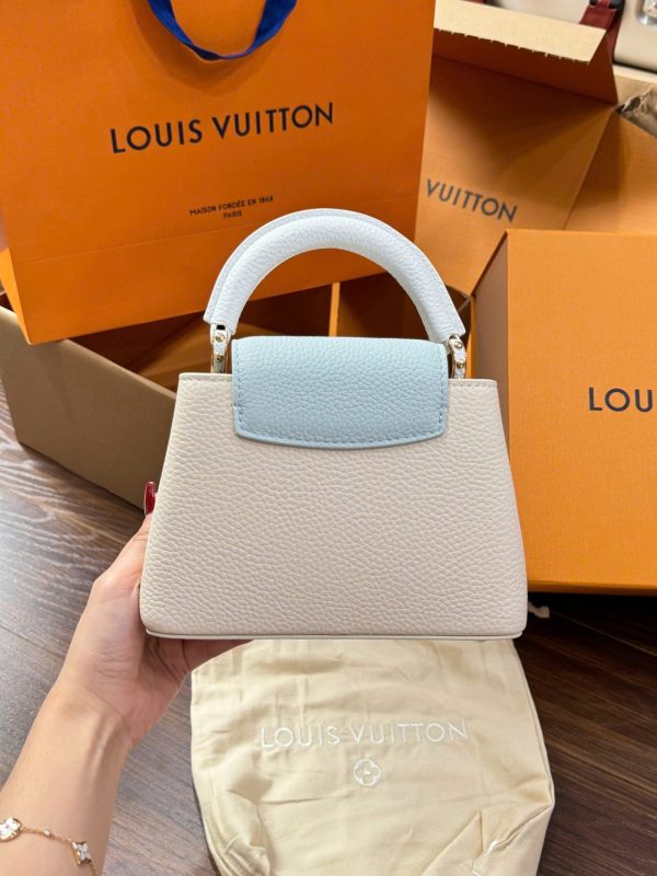 Túi Xách Louis Vuitton LV Capucines Mini Nữ Da Bò Siêu Cấp 21cm (2)