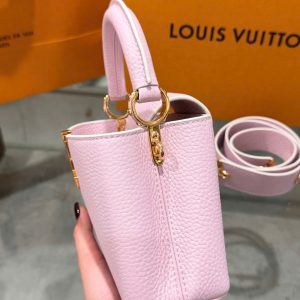 Túi Xách Louis Vuitton LV Capucines Nữ Màu Hồng Siêu Cấp 21cm (2)