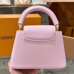 Túi Xách Louis Vuitton LV Capucines Nữ Màu Hồng Siêu Cấp 21cm (2)