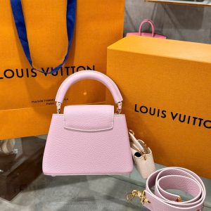 Túi Xách Louis Vuitton LV Capucines Nữ Màu Hồng Siêu Cấp 21cm (2)