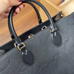 Túi Xách Louis Vuitton LV OnTheGo Siêu Cấp Nữ Màu Đen 35cm (2)