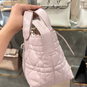 Túi Xách Nữ Dior Hobo Siêu Cấp Màu Hồng Nhạt 28.5x19x21 (2)