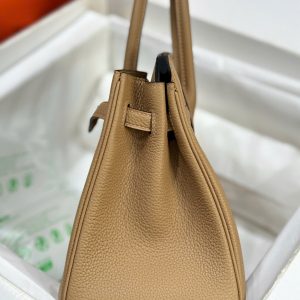 Túi Xách Nữ Hermes Birkin Like Auth Da Togo Màu Nâu 25cm (2)