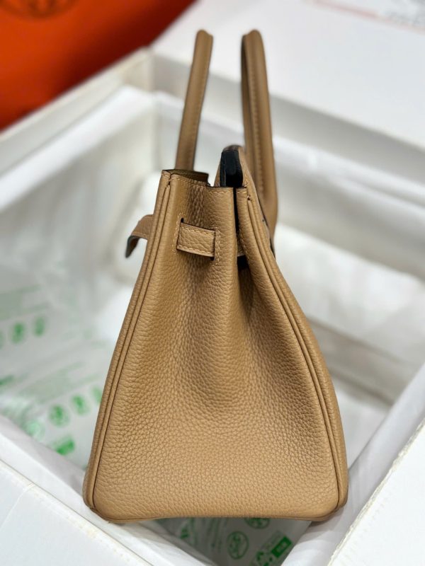 Túi Xách Nữ Hermes Birkin Like Auth Da Togo Màu Nâu 25cm (2)