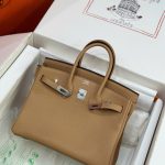 Túi Xách Nữ Hermes Birkin Like Auth Da Togo Màu Nâu 25cm (2)