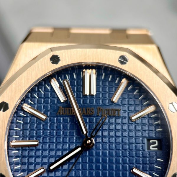 Đồng Hồ Audemars Piguet 15500 Replica 11 Mặt Xanh Blue Nhà Máy APS 41mm (2)