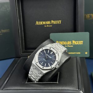 Đồng Hồ Audemars Piguet Royal Oak 15410 Frosted Gold Rep 11 Cao Cấp Mặt Xanh APS Factory 41mm (2)